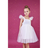 Dolly by Le Petit Tom White Dolly Universe Sequin Glitter Galaxy Tutu Kjole