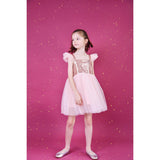 Dolly by Le Petit Tom Pink Dolly Universe Sequin Glitter Galaxy Tutu Kjole