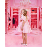 Dolly by Le Petit Tom DollyPink Dolly World V-Back Puff Sleeve Organza Tutu Kjole