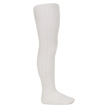 Cóndor White Merino Wool-blend Rib Tights