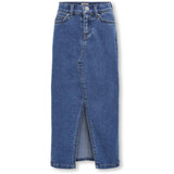 kids ONLY Medium Blue Denim Siri Front Slit Nederdel Denim