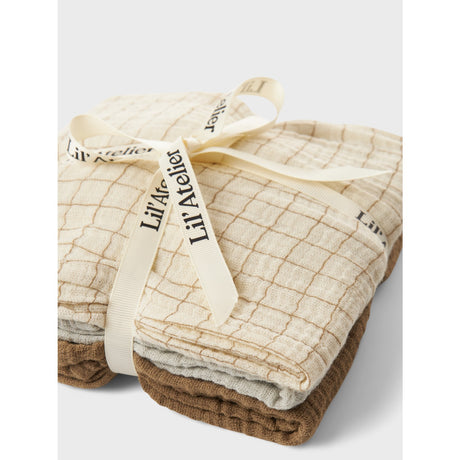 Lil'Atelier Vapor Blue Fergie 3-Pak Stofbleer