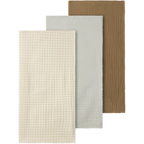 Lil'Atelier Vapor Blue Fergie 3-Pak Stofbleer