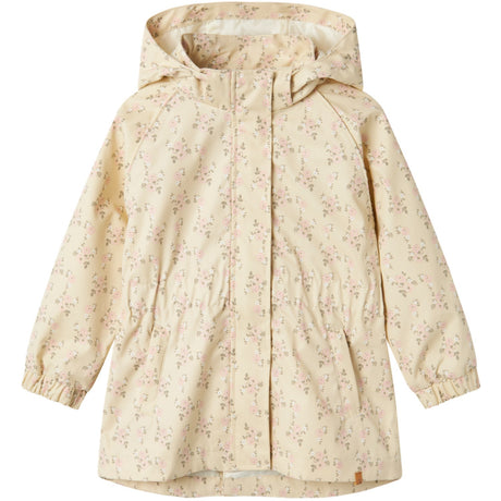 Lil'Atelier Bleached Sand Gerda Long Jakke AOP Fo