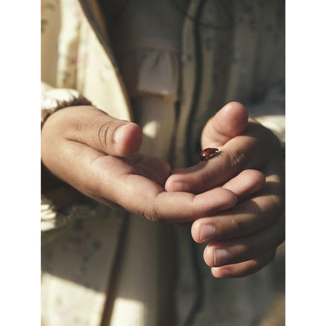 Lil'Atelier Bleached Sand Gerda Long Jakke AOP Fo