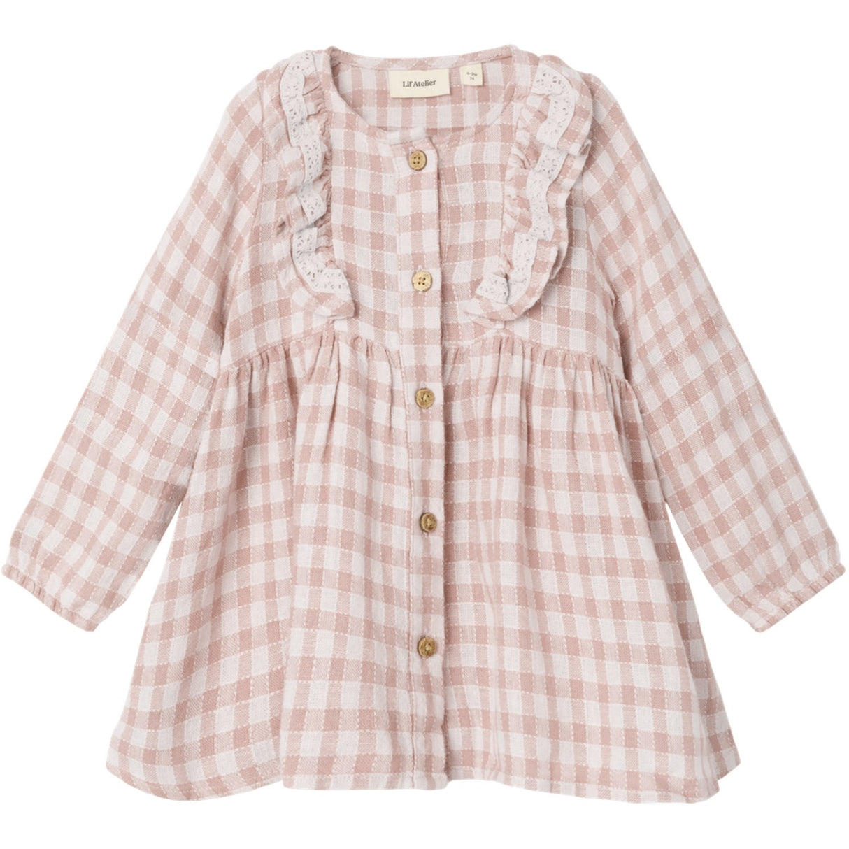 Lil'Atelier Peach Whip Dagmar Loose Kjole