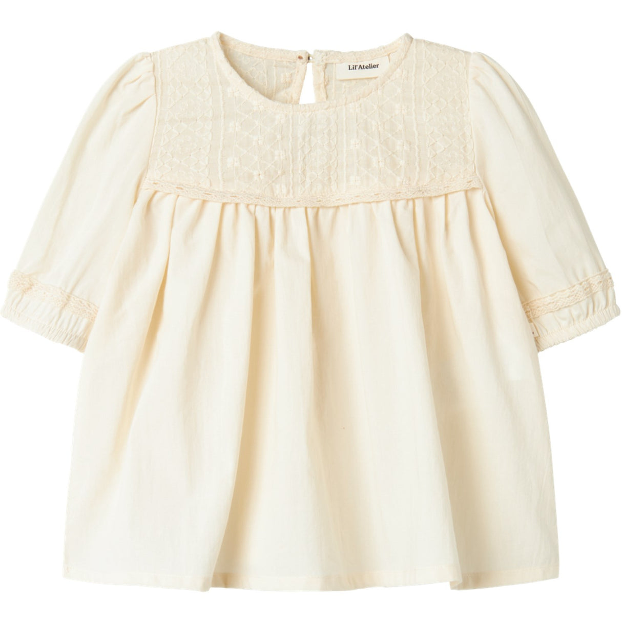 Lil'Atelier Turtledove Daisy Loose Skjorte