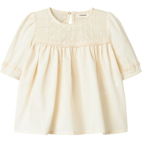 Lil'Atelier Turtledove Daisy Loose Skjorte