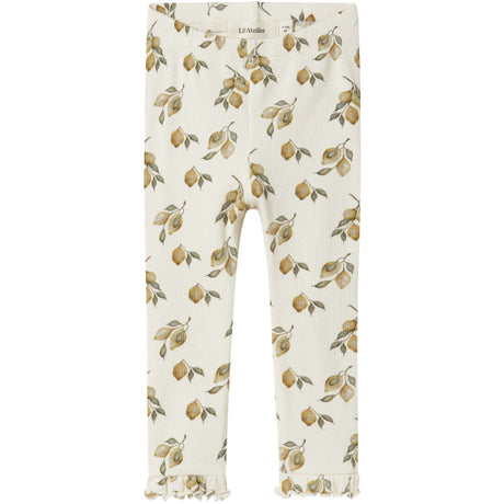 Lil'Atelier Turtledove Lemon Gavo Eka Slim Leggings