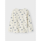 Lil'Atelier Turtledove Dino Geo Avu Slim Bluse