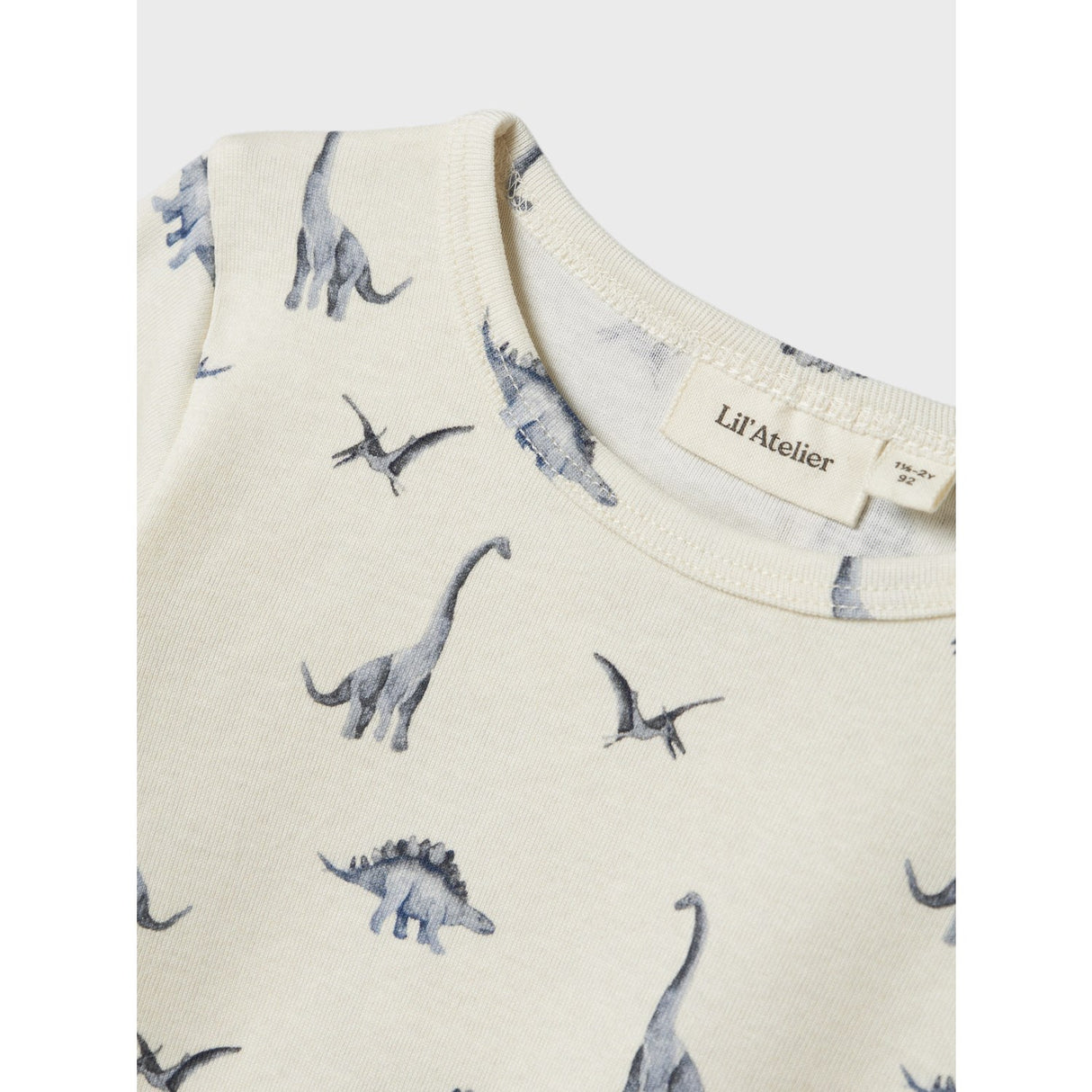 Lil'Atelier Turtledove Dino Geo Avu Slim Bluse