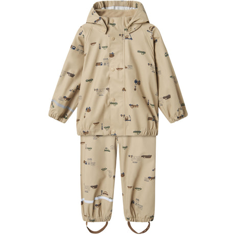 Name It White Pepper Small City Dry10 Regnsæt AOP Fo