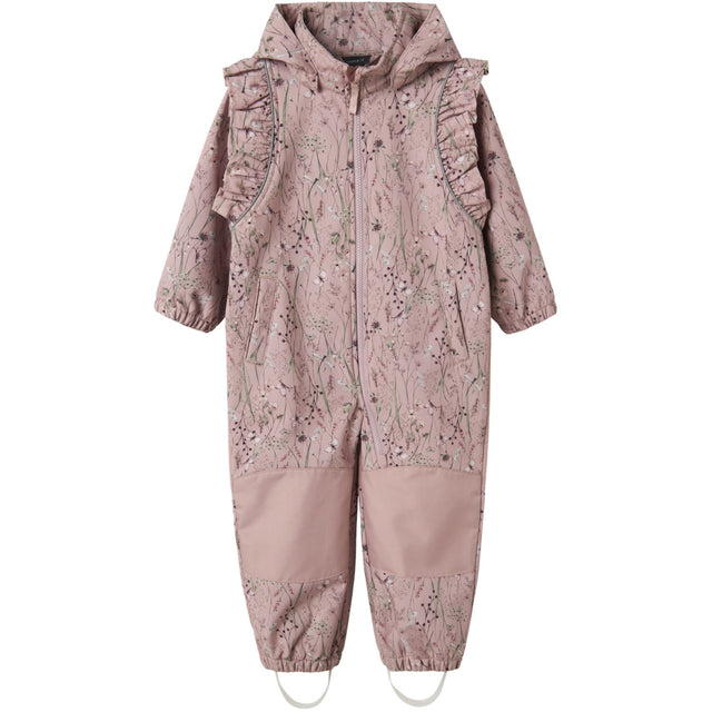 Name It Pale Mauve Flower Meadow Alfa08 Softshell Dragt Flæse Fo