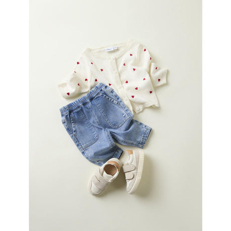 Name It Cloud Dancer Fisilly Strik Cardigan