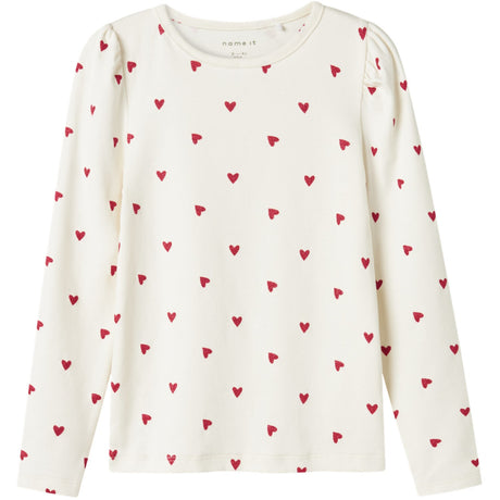 Name It Cloud Dancer Dheart Bluse