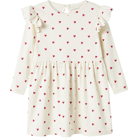 Name It Cloud Dancer Dheart Kjole