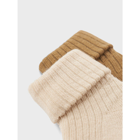 Name It Summer Sand Elmwood Nogat 2-Pak Strømper