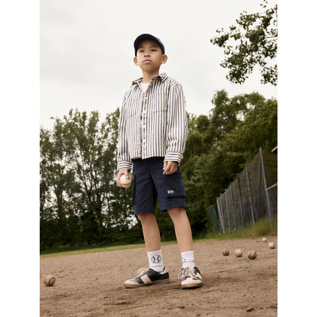 Name It Light Grey Melange Bright White Dale 2-Pak Strømper