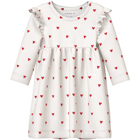 Name It Cloud Dancer Dheart Kjole