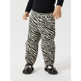 Name It Cement Black Zebra Bella Twill Mom Bukser