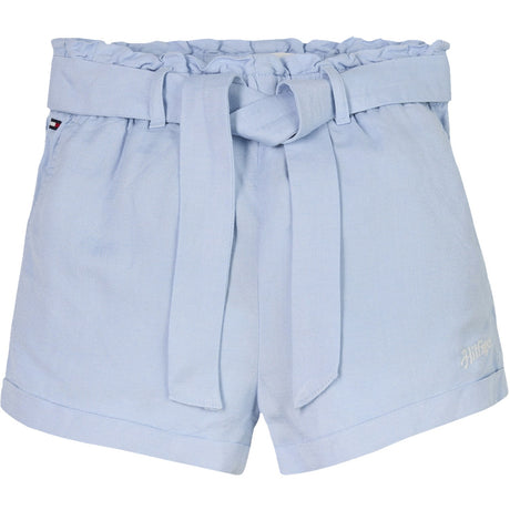 Tommy Hilfiger Breezy Blue Hør Pull On Shorts