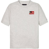 Tommy Hilfiger Snow White Heather Flag Terry Emb T-Skjorte