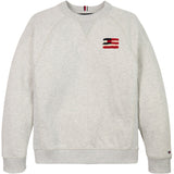 Tommy Hilfiger Snow White Heather Flag Relaxed Sweatshirt