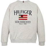 Tommy Hilfiger Snow White Heather Flag Relaxed Sweatshirt