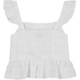 Tommy Hilfiger White Textured Bomuld Top