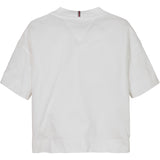 Tommy Hilfiger White Melange Varsity Archive T-Skjorte