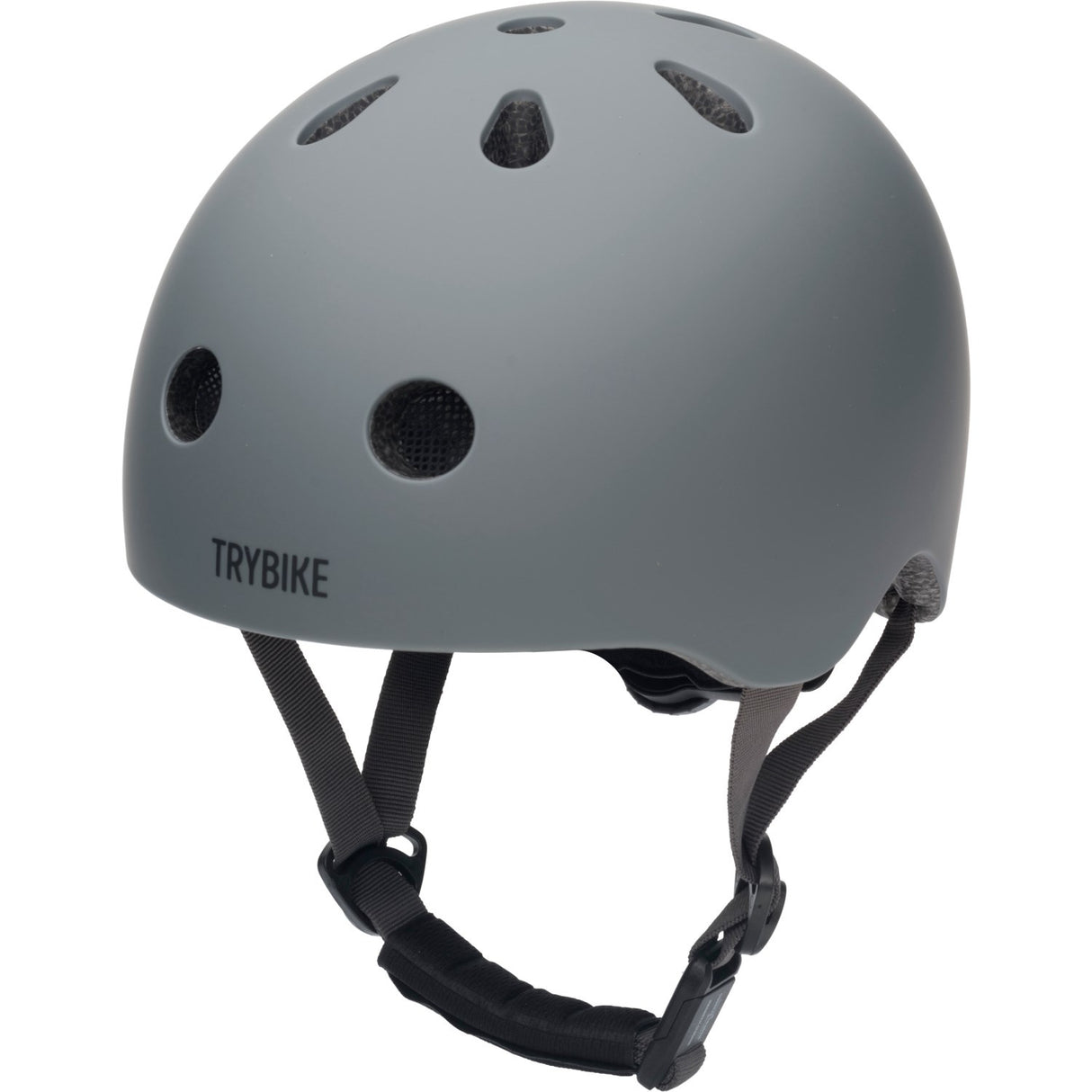 Trybike Anthracite Grey Cykelhjelm Med retrolook