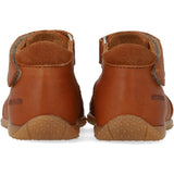 Angulus Cognac Barnets Første Sandal Med Kontraststikninger