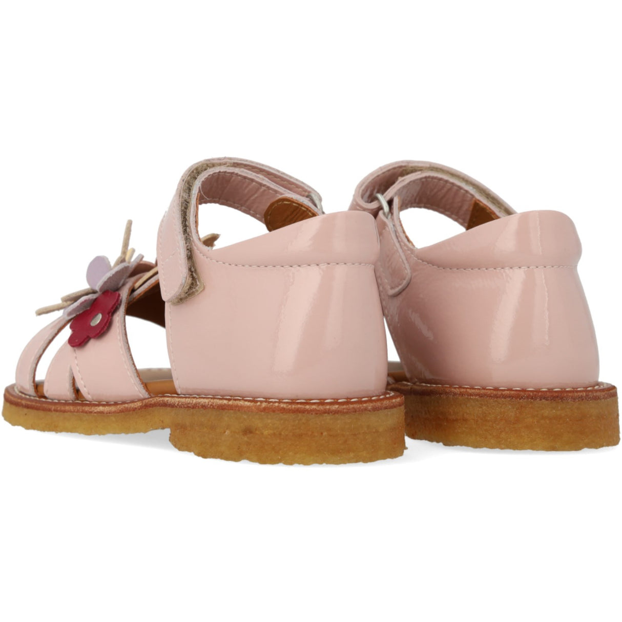 Angulus Rosebud Sandal Med Multifarvede Blomsterapplikationer