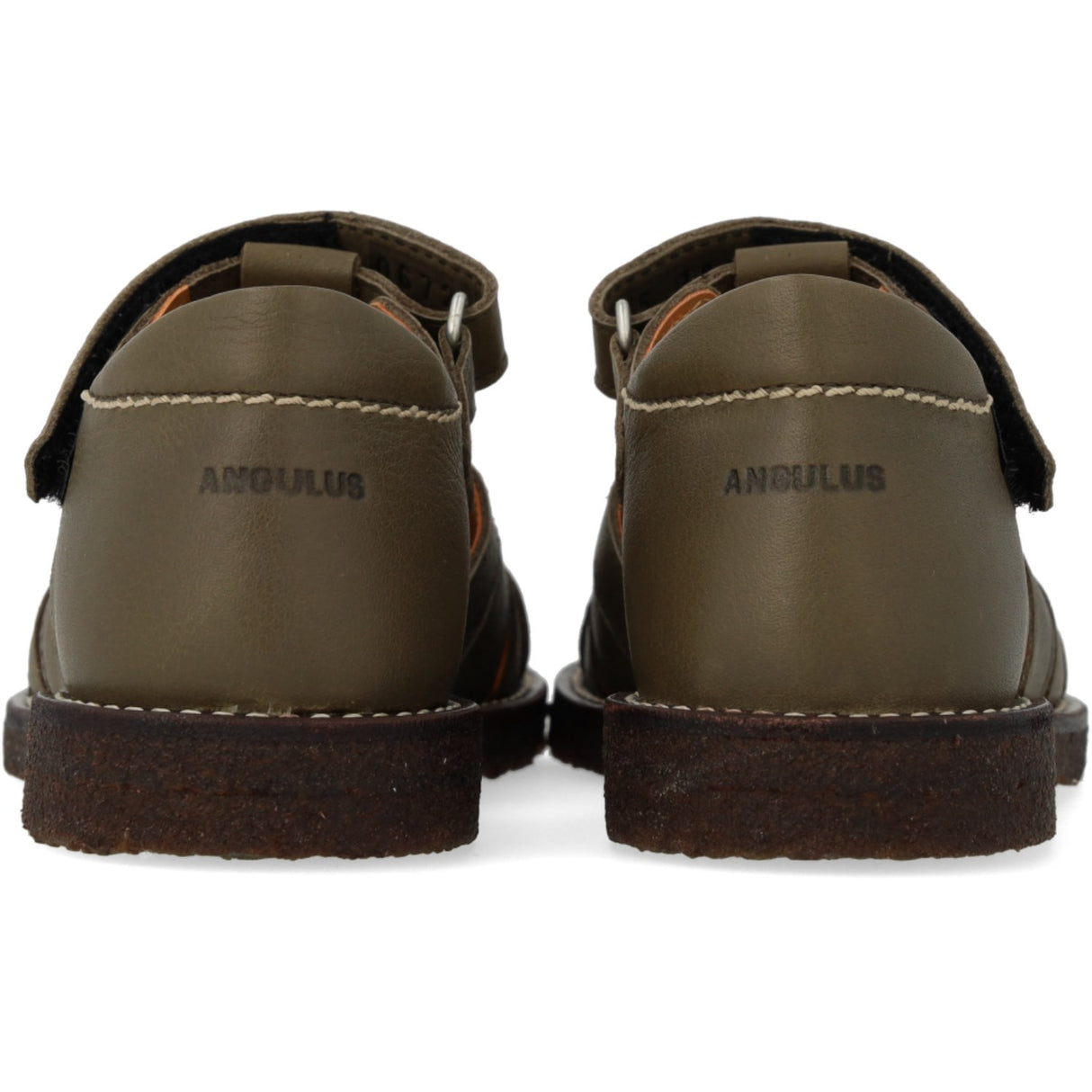 Angulus Forrest/Marshland Print Lædersandal Med Stjernedetalje