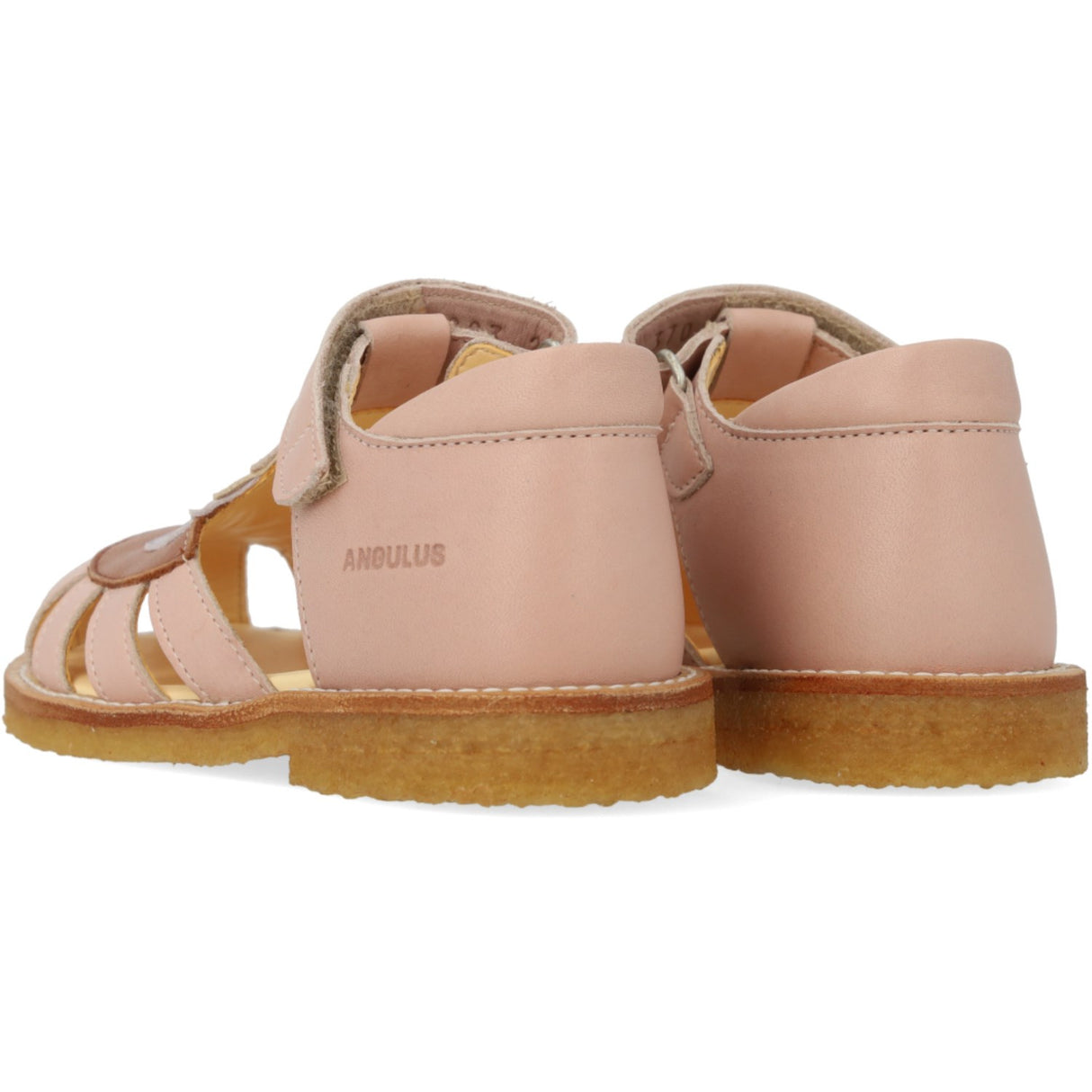 Angulus Rosebud/Clay/Lilac Colourblock Regnbuesandal Med Velcro