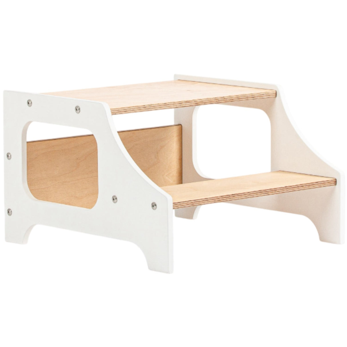 Duck Woodworks Step Stool White