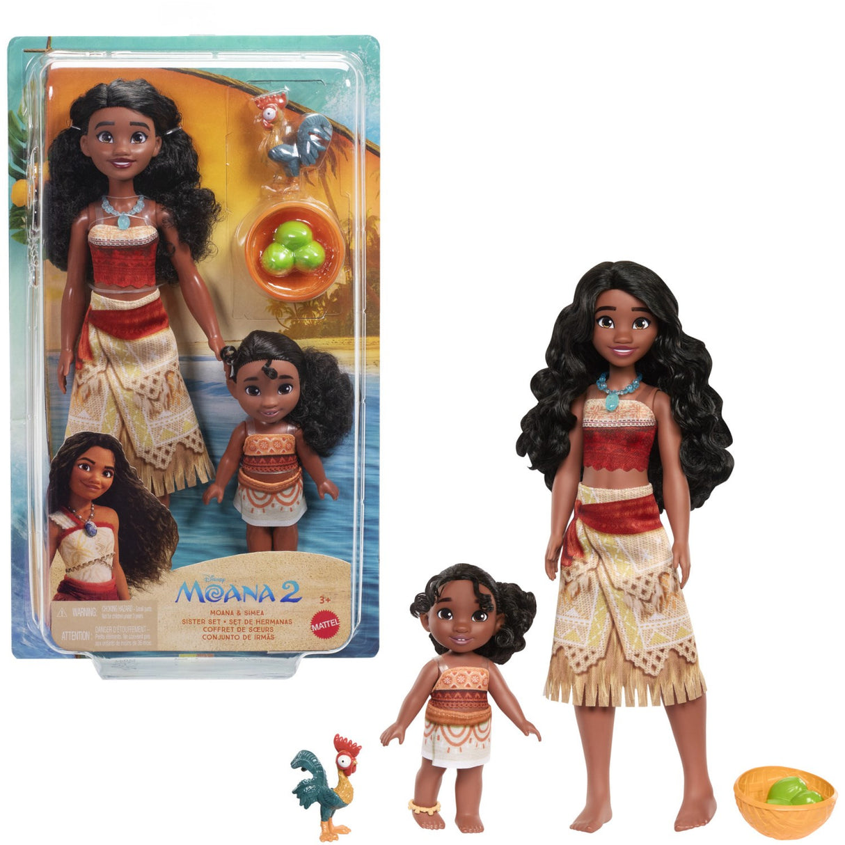 Disney Vaiana  2 Fashion Dukke Vaiana & Simea 2-Pak