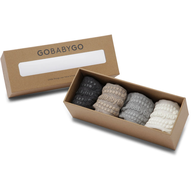 Gobabygo Grey/Sand/Off-White/Grey Combo Box Bambus