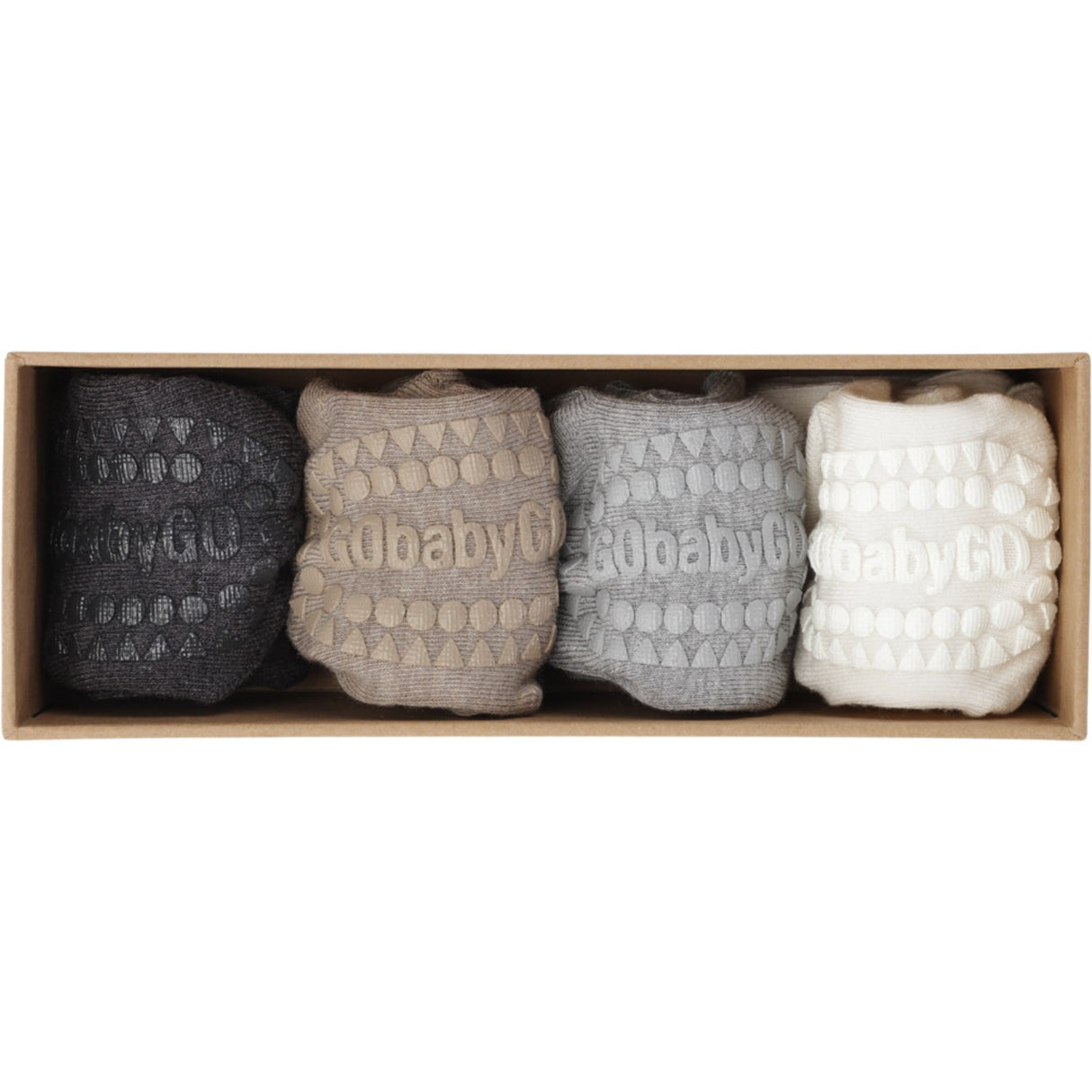 Gobabygo Grey/Sand/Off-White/Grey Combo Box Bambus