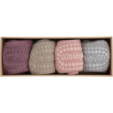Gobabygo Purple/Sand/Pink/Grey Combo Box Organic Bomuld