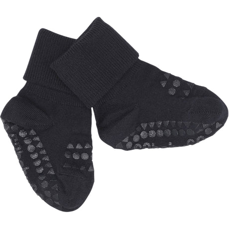 Gobabygo Dark Blue Non-Slip Strømper Bambus