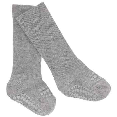 Gobabygo Grey Melange Non-Slip Strømper Bambus