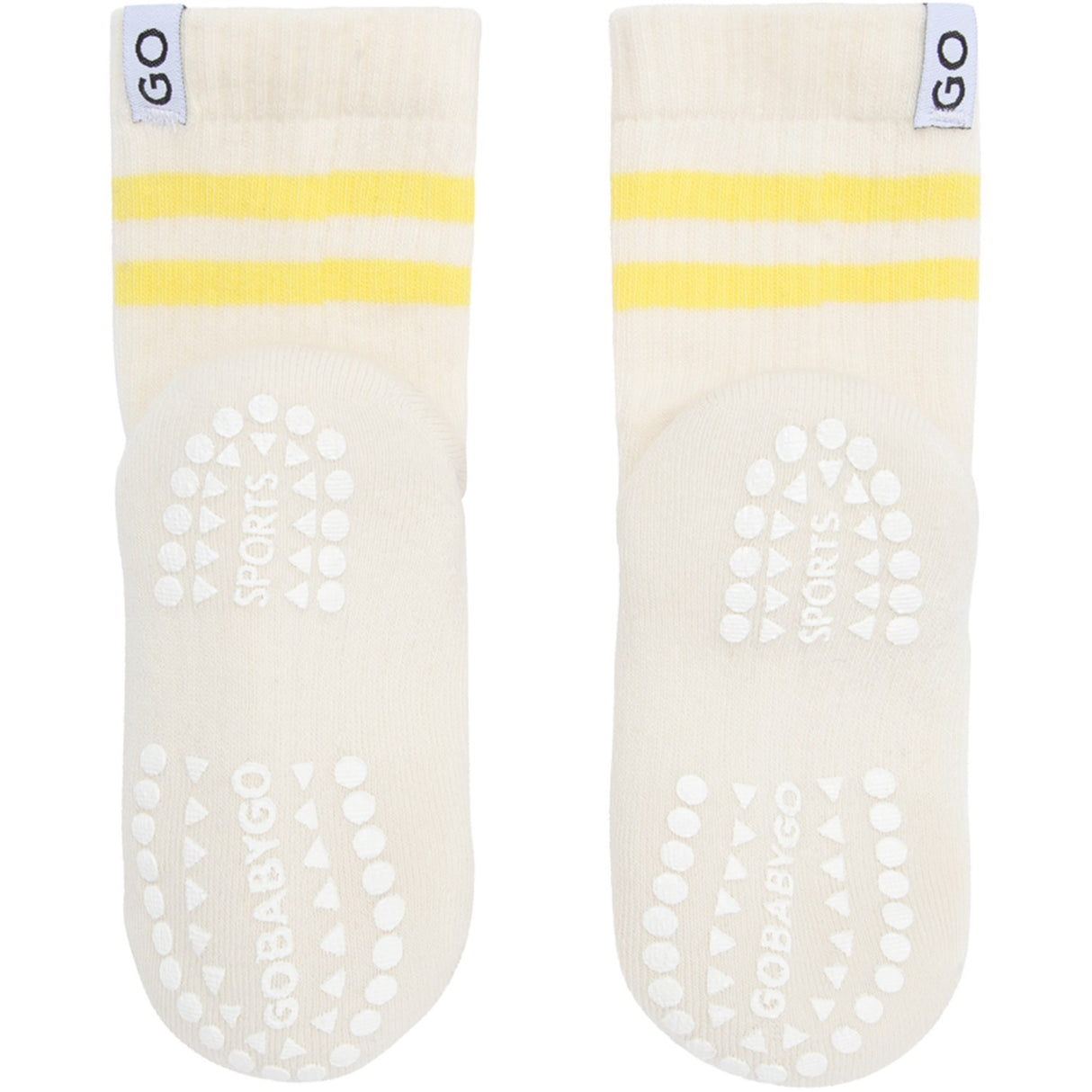 Gobabygo Yellow Non-Slip Sport Strømper