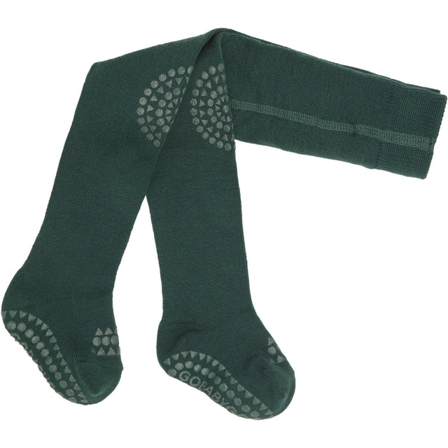 Gobabygo Forest Green Crawling Strømpebukser Merino Uld