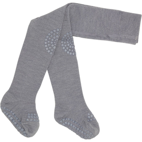 Gobabygo Grey Melange Crawling Strømpebukser Merino Uld