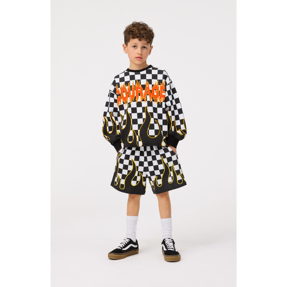 Molo Check on Fire Monti Sweatshirt