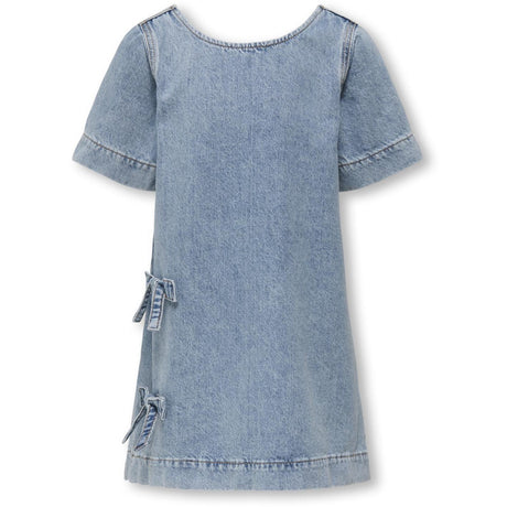 kids ONLY Light Blue Denim Gigi Sløjfe A-Shape Kjole Denim