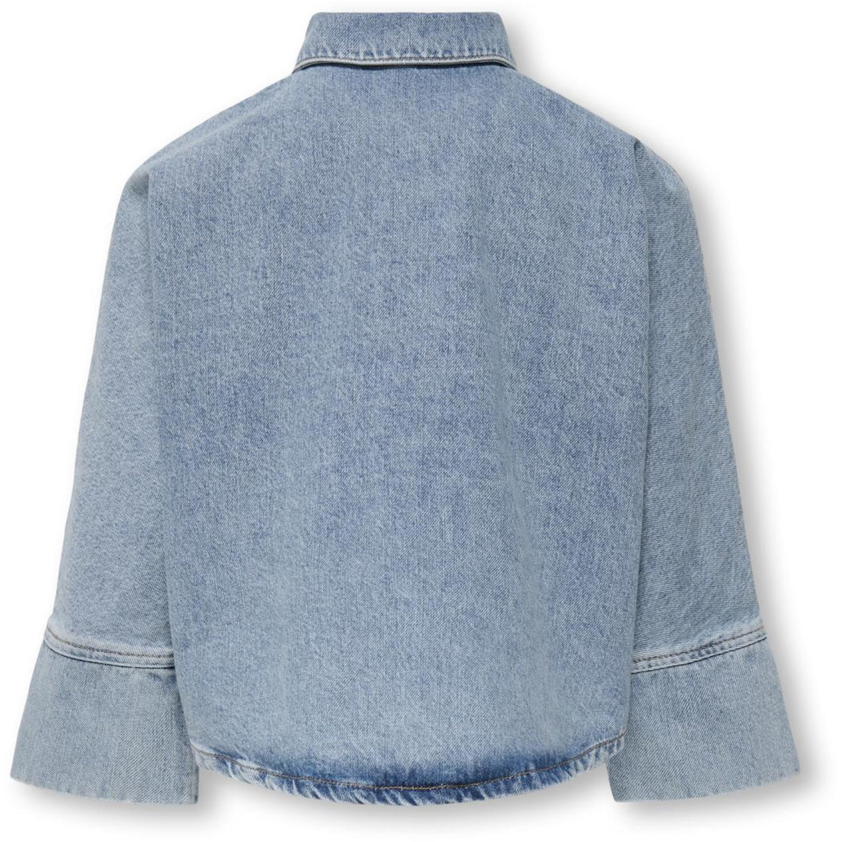 kids ONLY Light Blue Denim Grace 7/8 Sløjfe Skjorte Denim