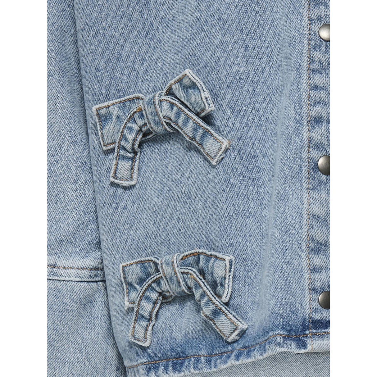 kids ONLY Light Blue Denim Grace 7/8 Sløjfe Skjorte Denim