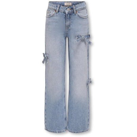 kids ONLY Light Blue Denim Hope Wide Sløjfe Denim Jeans